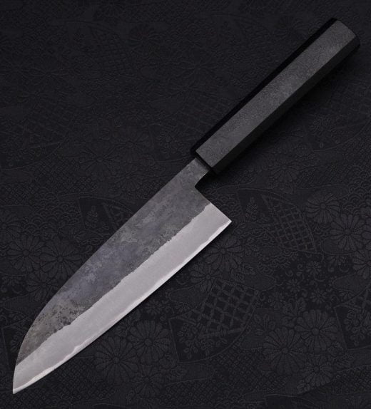 Santoku-Stainless-Clad-Blue-steel-2-Kurouchi-Ishime-Urushi-Handle-165mm-Blue-steel-2-Kurouchi-Musashi-Japanese-Kitchen-Knives-2_1800x1800